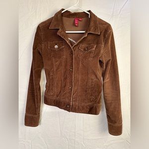 Brown Corduroy Button Up Jacket